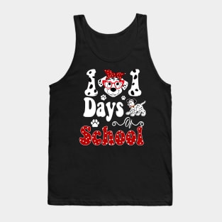 101 Days Of School Dalmatian Dog 100 Days Smarter Teachers Tank Top